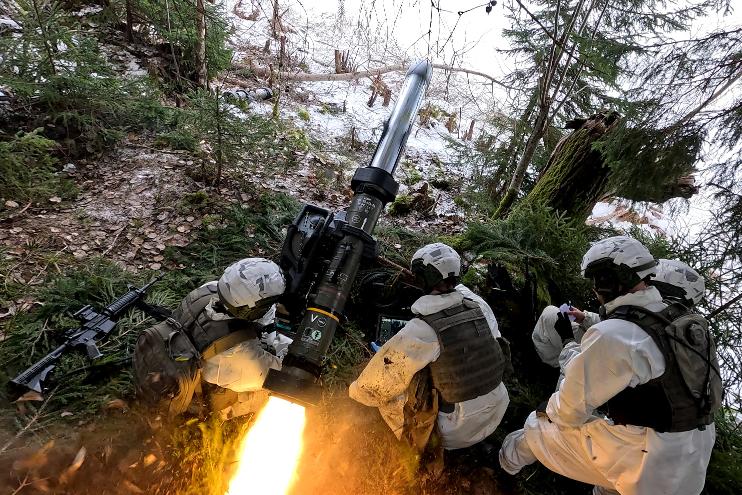 Hög tillämpningsgrad vid stridsskjutning med pansarvärnssystemet RBS 58, där värnpliktiga inte förövade scenarierna i förväg. Foto: FMV