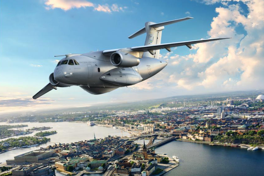 Taktiskt transportflygplan C-390. Bild: Embraer