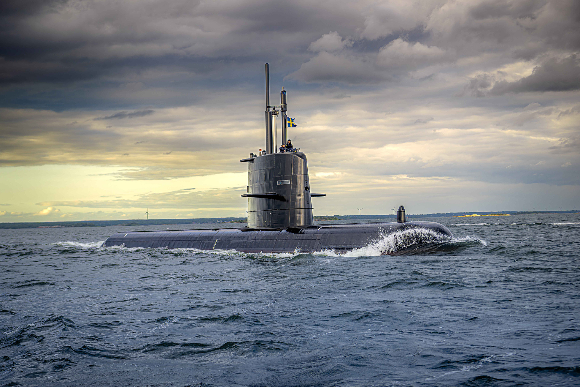 HMS Halland. Foto: Saab