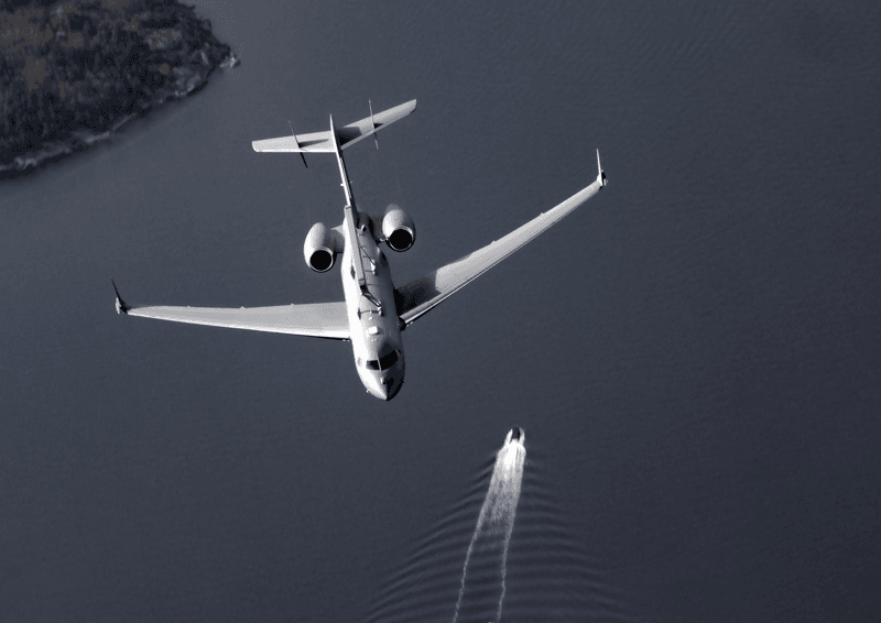 GlobalEye, ledninsflygplan S106. Foto: Saab AB